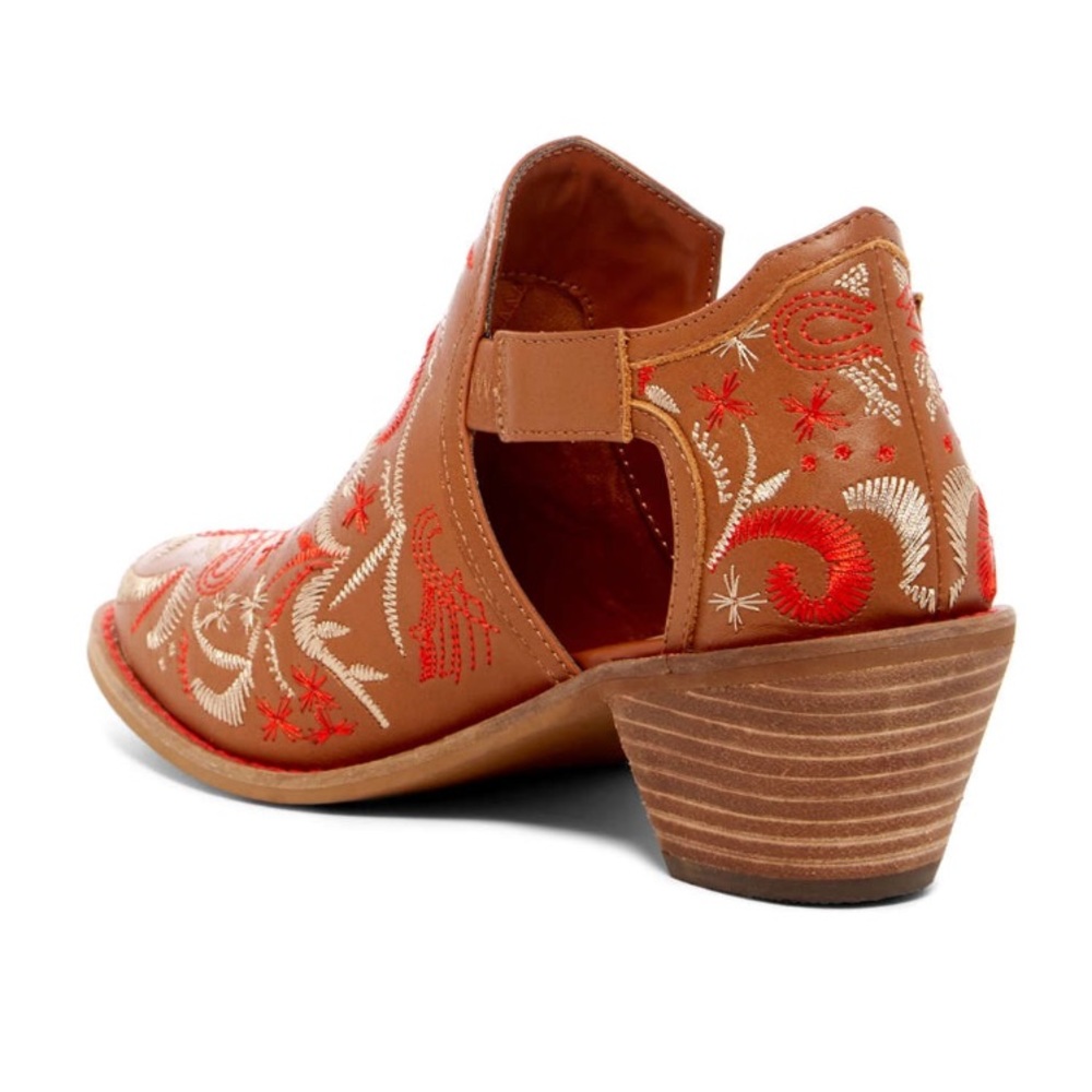 ANTHROPOLOGIE Kelsi Dagger Embroidered Ankle Boot - Picture 2 of 5